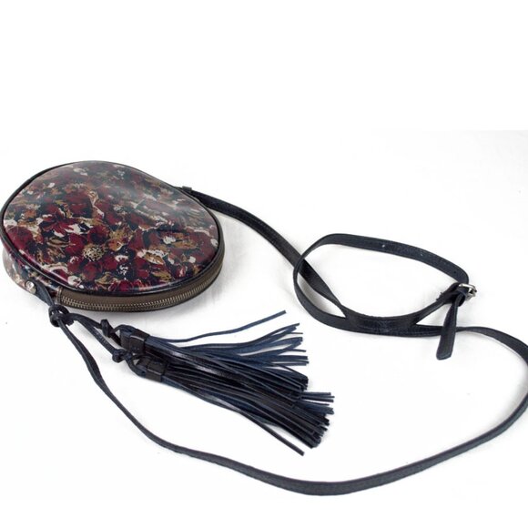 Patricia Nash Scarlet Bloom Scafati Circle Floral Crossbody - Picture 5 of 12